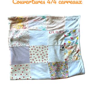 Couverture souvenir 4/4 carreaux