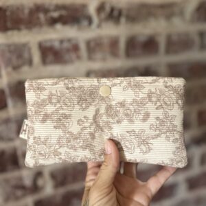 Etui lunette beige rose